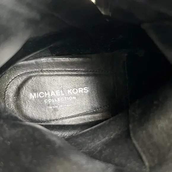 MICHAEL KORS-Military Boots/Calf High-Made in Italy-Worn 1x-No Box - Picture 13 of 16